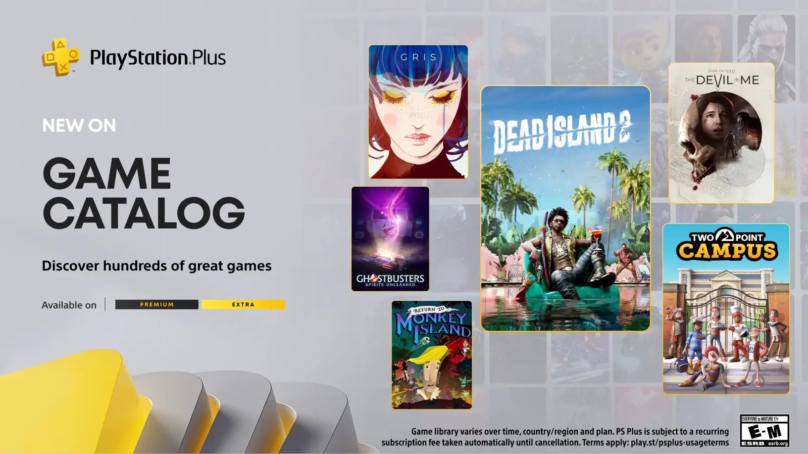 Anunciados los juegos de PS Plus Extra/Premium de octubre